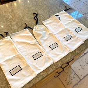 Gucci Drawstring Dust Protectors x5